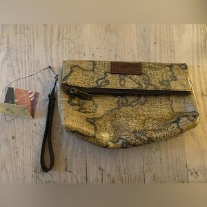 Patricia Nash leather fold over Wristlet